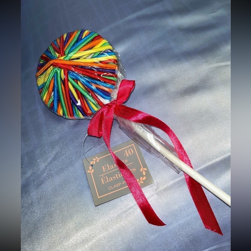 40 Elastic hair ties lollipop/container/difusers